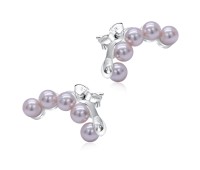 Beautiful Pearl Silver Stud Earring STS-5671